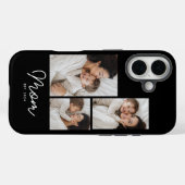 Mom Established 文字 黒 3枚 写真入り Case-Mate iPhoneケース (裏面 (横))