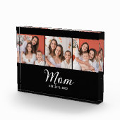 Mom Established 文字 黒 3枚 写真 (右)