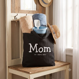 Mom Established 新しいママへのギフト トートバッグ