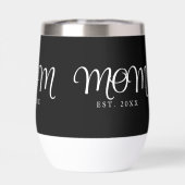 Mom Established 新しいママへのギフト 白抜きスクリプト (背面)