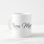Mom Established 新米ママギフト コーヒーマグカップ (正面左)