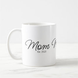 Mom Established 新米ママギフト コーヒーマグカップ