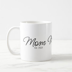 Mom Established 新米ママギフト コーヒーマグカップ