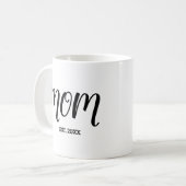Mom Established 新米ママギフト コーヒーマグカップ (正面左)