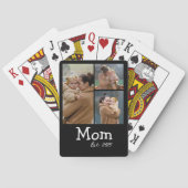 Mom Established 遊び心ある太字テキスト 3 写真 ブラック トランプ (裏面)