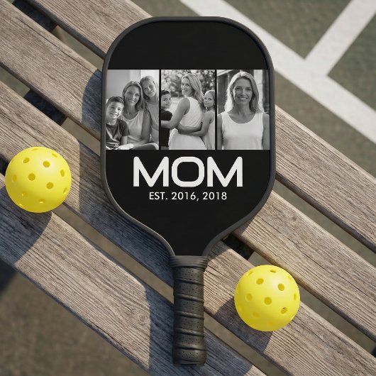 Mom Established 黒 3 写真  ピックルボールラケット