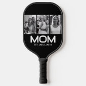 Mom Established 黒 3 写真  ピックルボールラケット (正面)