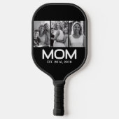 Mom Established 黒 3 写真  ピックルボールラケット (裏面)