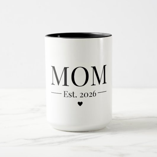 Mom Established 2026 マグカップ (中央)