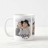 Mom Established 3枚フォトコラージュ コーヒーマグカップ (左)