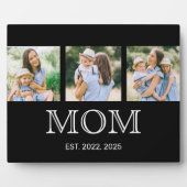 Mom Established 3 写真 ブラック フォトプラーク (正面)