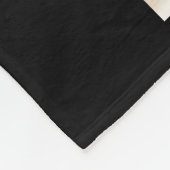 Mom Established Black Elegant Script 3 Photo フリースブランケット (角)