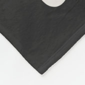 Mom Established Black Groovy Script Photo フリースブランケット (角)