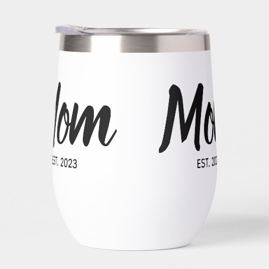  Mom Established Black Script Custom Date (右面)