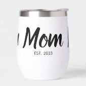  Mom Established Black Script Custom Date (左面)