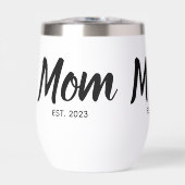  Mom Established Black Script Custom Date (正面)