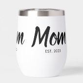  Mom Established Black Script Custom Date (背面)