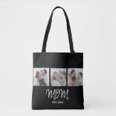 Mom Established, Black Script, Photo Tote Bag トートバッグ (正面)