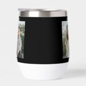 Mom Established, Black Script, Photo Wine Tumbler (右面)