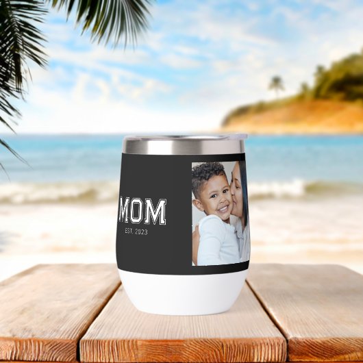 Mom Established Bold Black Photo Thermal (ビーチ)