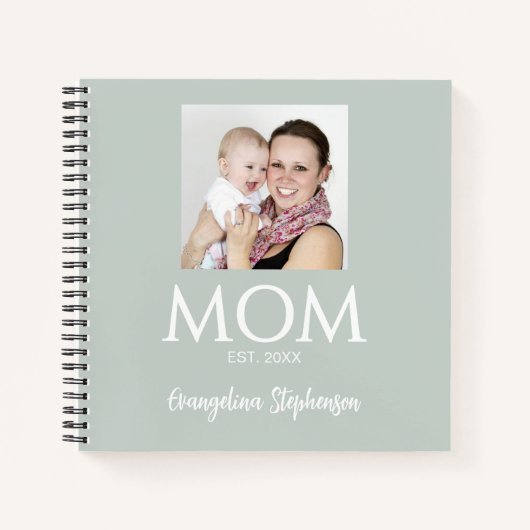 Mom Established Caps Green New Mom Journal ノートブック (正面)