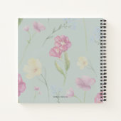 Mom Established Caps Green Wildflower New Mom ノートブック (裏面)