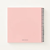 Mom Established Caps Pink Journal for Moms ノートブック (裏面)