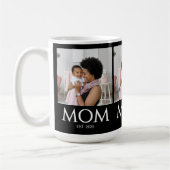 Mom Established Classic Caps Black Photo コーヒーマグカップ (左)