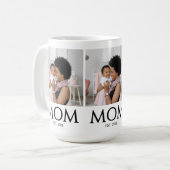 Mom Established Classic Caps White Photo コーヒーマグカップ (正面左)