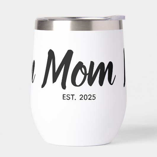  Mom Established  Date Black Script Custom (左面)