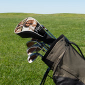 Mom Established Date Bold Script Modern 3 Photo ゴルフヘッドカバー (インサイチュ)