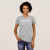 Mom Established Double Nested Pink Heart T-Shirt Tシャツ (正面フル)