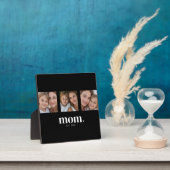 Mom Established Elegant Modern Black 3 Photo フォトプラーク (インサイチュ)
