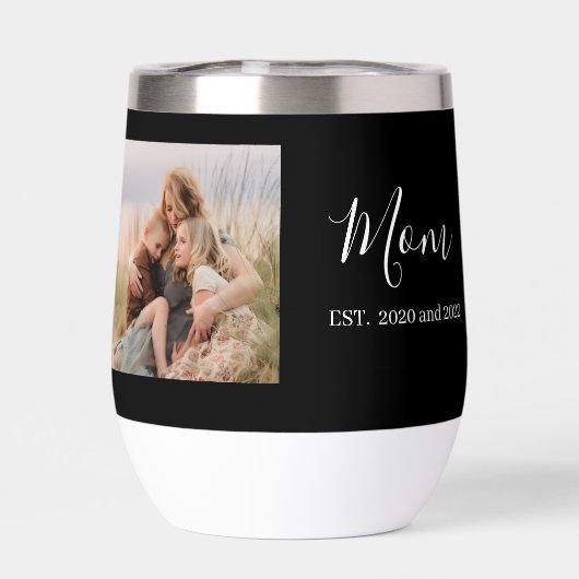 Mom Established Elegant Photo Script Black (背面)