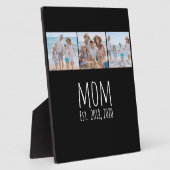 Mom Established Elegant Script ブラック 3枚の写真 フォトプラーク (側面)