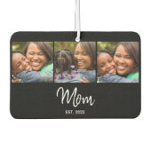 Mom Established Elegant Script Black 3 Photo  カーエアーフレッシュナー (正面)