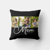Mom Established Elegant Script Black 3 Photo  クッション (裏面)
