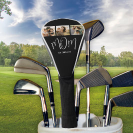 Mom Established Elegant Script Black 3 Photo ゴルフヘッドカバー