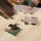 Mom Established Elegant Script Black 3 Photo ジグソーパズル (側面)