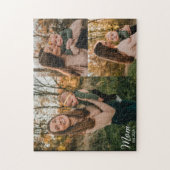 Mom Established Elegant Script Black 3 Photo ジグソーパズル (縦)