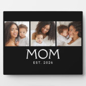 Mom Established Elegant Script Black 3 Photo フォトプラーク (正面)