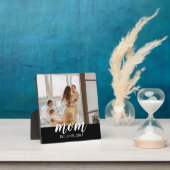 Mom Established Elegant Script Photo フォトプラーク (インサイチュ)