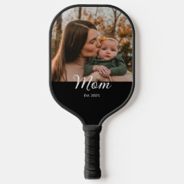 Mom Established Fun Script Photo ピックルボールラケット