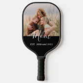 Mom Established Fun Script Photo ピックルボールラケット (裏面)