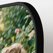 Mom Established Fun Script Photo ピックルボールラケット (左詳細)