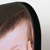 Mom Established Fun Script Photo ピックルボールラケット (左詳細)