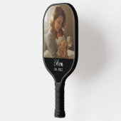 Mom Established Fun Script Photo ピックルボールラケット (左)