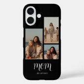 Mom Established Graceful Script Black 3 Photo Case-Mate iPhoneケース (裏面)