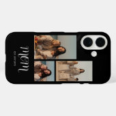 Mom Established Graceful Script Black 3 Photo Case-Mate iPhoneケース (裏面 (横))