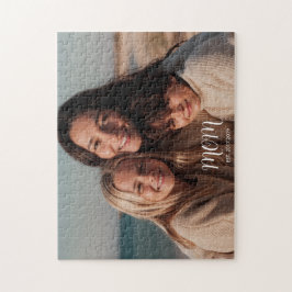 Mom Established Graceful Script Photo ジグソーパズル